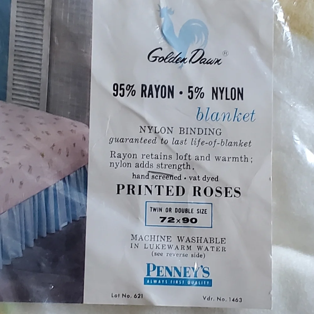 Vintage Golden Dawn Cottagecore Yellow Roses Twin/Double 72